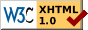 Valid XHTML 1.0 Transitional
